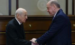 Cumhurbaşkanı Erdoğan ile Bahçeli, Saray'da bir araya geldi