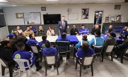 Başkan Görkem Duman yılbaşını emekçilerle kutladı