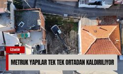 Konak’ta riskli metruk yapılar tek tek ortadan kaldırılıyor
