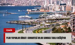 Plan yapanlar dikkat: Cumartesi 09.00 sonrası tablo değişiyor