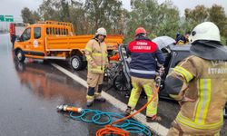 Uzundere’de zincirleme kazaya itfaiyeden anında müdahale