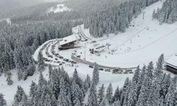 Yeni yıl tatilinde Ilgaz Dağı’nda yoğunluk yaşandı