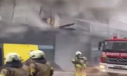 Başakşehir'de sanayi sitesinde yangın!