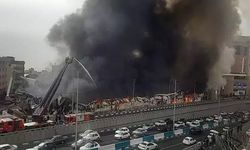 İran'ın başkenti Tahran'da büyük yangın