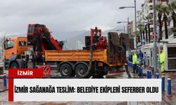 İzmir'de sağanak mesaisi: Metrekareye 62 kilogram yağış düştü