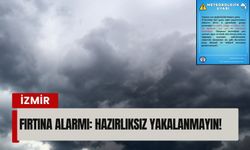 İzmir’de fırtına alarmı: Hazırlıksız yakalanmayın!