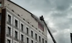 Merter Polisevi'nde yangın!