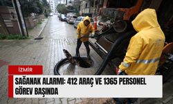 İzmir’de sağanak alarmı: 412 araç ve 1365 personel görev başında