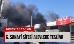 Son dakika... Buca 6. Sanayi Sitesi’nde yangın!