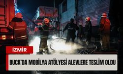 Sanayi bölgesinde korkutan yangın: Mobilya atölyesi alevlere teslim oldu