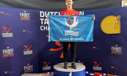 Aliağa’nın gururu: Emirhan Okmar Hollanda’da gümüş madalya kazandı