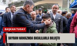 Başkan Tugay camide vatandaşlarla buluştu!