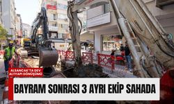 Alsancak’ta dev altyapı dönüşümü: Bayram sonrası 3 ayrı ekip sahada