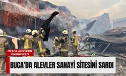 Buca’da mobilya atölyelerinde korkutan yangın: İtfaiye alevlerin önünü kesti