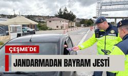 Çeşme’de jandarmadan anlamlı jest