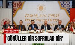 İzmir Adliyesi'nde vefa sofrası: 'Gönüller bir sofralar bir'