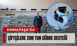 Kemalpaşa’da çiftçilere 208 ton gübre desteği