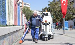Konak’ta temizlik artık ‘fil’ ile hızlı