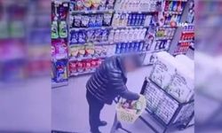 Zincir markette pes dedirten hırsızlık: Şişeleri pantolonuna sakladı