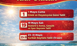 Tatil planı yapacaklar dikkat: Mayıs ayının yarısı tatil olacak!
