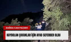 İzmir’de dağda mahsur kalan 2 çocuk kurtarıldı