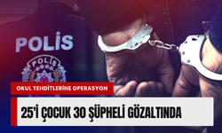 İzmir’de okullara yönelik tehdit paylaşımlarına 30 gözaltı!