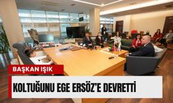 Gaziemir’de Başkan Işık koltuğunu Ege Ersöz’e devretti