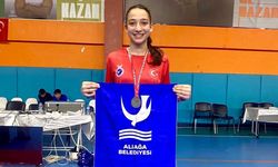 Aliağa’dan Türkiye derecesi: Merve Nisa Mızrak gümüş madalya kazandı