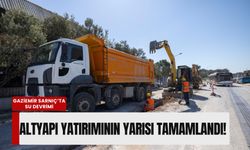 Gaziemir Sarnıç’ta su devrimi: Altyapı yatırımının yarısı tamamlandı!