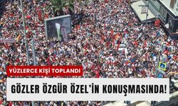 Özgür Özel İzmir Gündoğdu Meydanı'nda konuşuyor