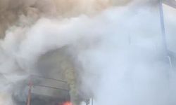 Kahramanmaraş’ta şantiye binasında korkutan yangın