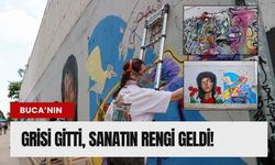 Buca sokakları sanatla renklendi!