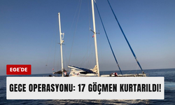 Karaburun açıklarında 17 göçmen kurtarıldı!