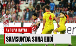 Göztepe'nin Avrupa hayali Samsun'da sona erdi