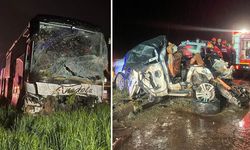 Uşak'ta 7 aracın karıştığı zincirleme kaza! Ölü ve yaralılar var