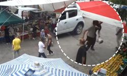 İzmir'de pazarda arbede: Zabıta ekiplerine bıçaklı ve kasalı saldırı!