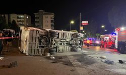 Aliağa'da servis otobüsü devrildi: 4 yaralı