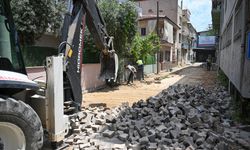 Çamdibi’nde asfalt dönüşümü başladı