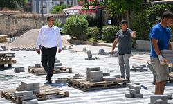 Bornova Belediyesi düğmeye bastı: Tarihi çarşı yenileniyor