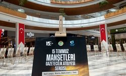 Genç iletişimcilerin 15 Temmuz manşetleri Hilltown'da sergilendi