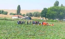 Ankara Temelli'de eğitim helikopteri düştü!