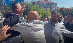Etimesgut Belediyesi'nin önünde arbede!