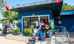 Muhtarlardan ‘Mavi Kapak’ kampanyasına 550 kiloluk katkı