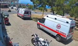 Menderes'teki feci motosiklet kazası kameraya yansıdı!