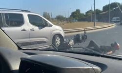 Konak'ta pes dedirten olay! Motosikletliyi takip edip kasten çarptı!