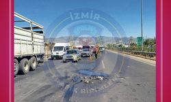 Bornova-Buca yönünde feci kaza: Kilometrelerce araç kuyruğu!