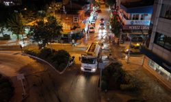 Seferihisar’da yol yıkama çalışmaları ilçe genelinde devam ediyor