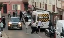 Keserle komşu kavgası kamerada: 3 kişi gözaltına alındı