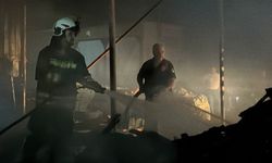 Palet fabrikasında korkutan yangın!!