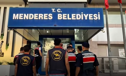 Menderes operasyonunda gözaltı anı görüntülendi